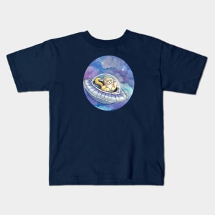 Silly Space Cat Kids T-Shirt